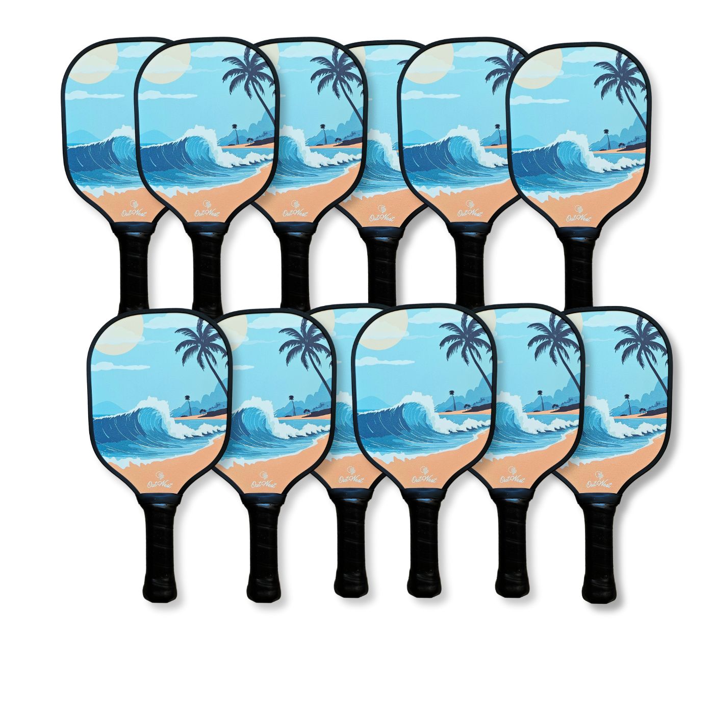 SCHOOL PACKAGE | 12 OutWest Sport Kids Fiberglass Pickleball Paddles