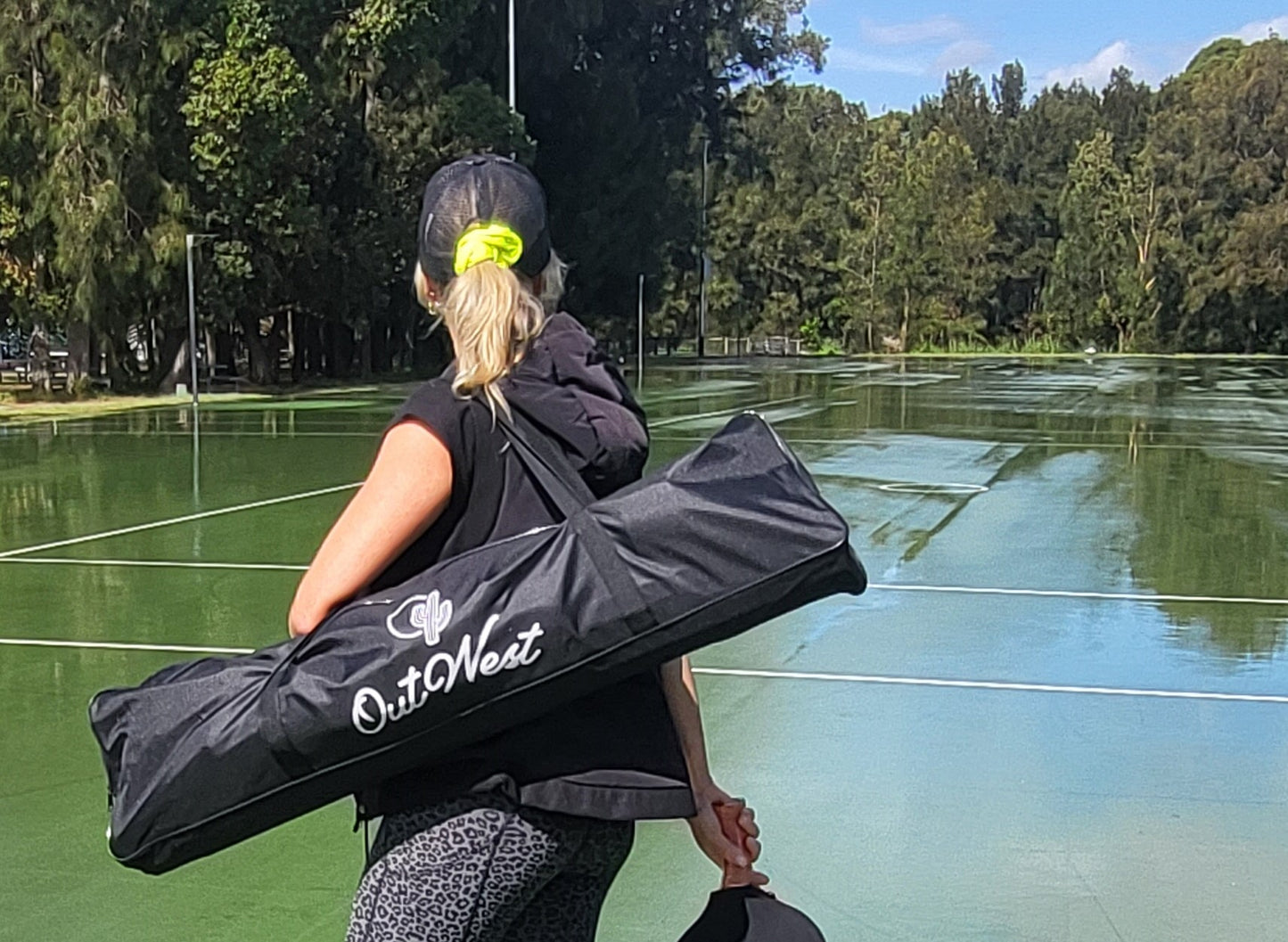 OutWest Sport Portable Pickleball Net with Carrybag and Throw-down Lines