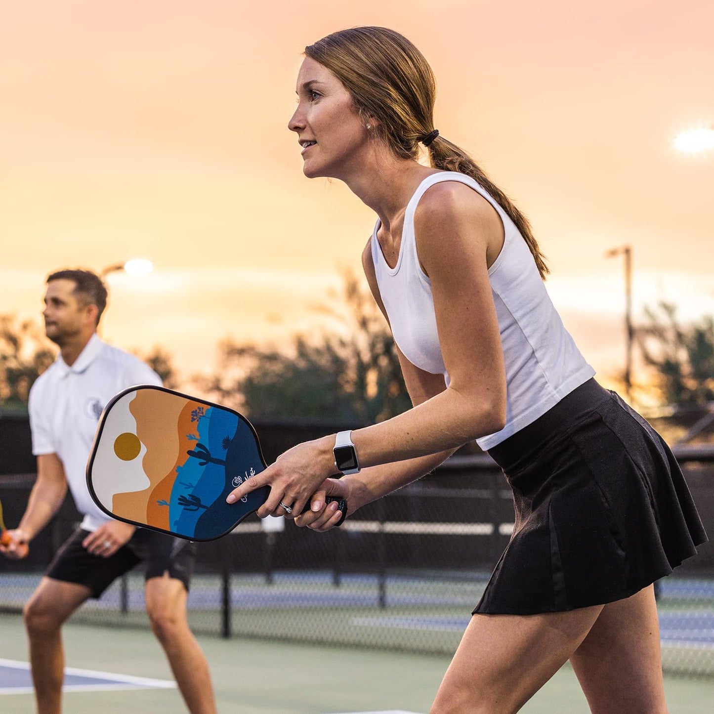 OutWest Sport Sunset/Sunrise Pickleball Paddle Bundle, USAPA Approved
