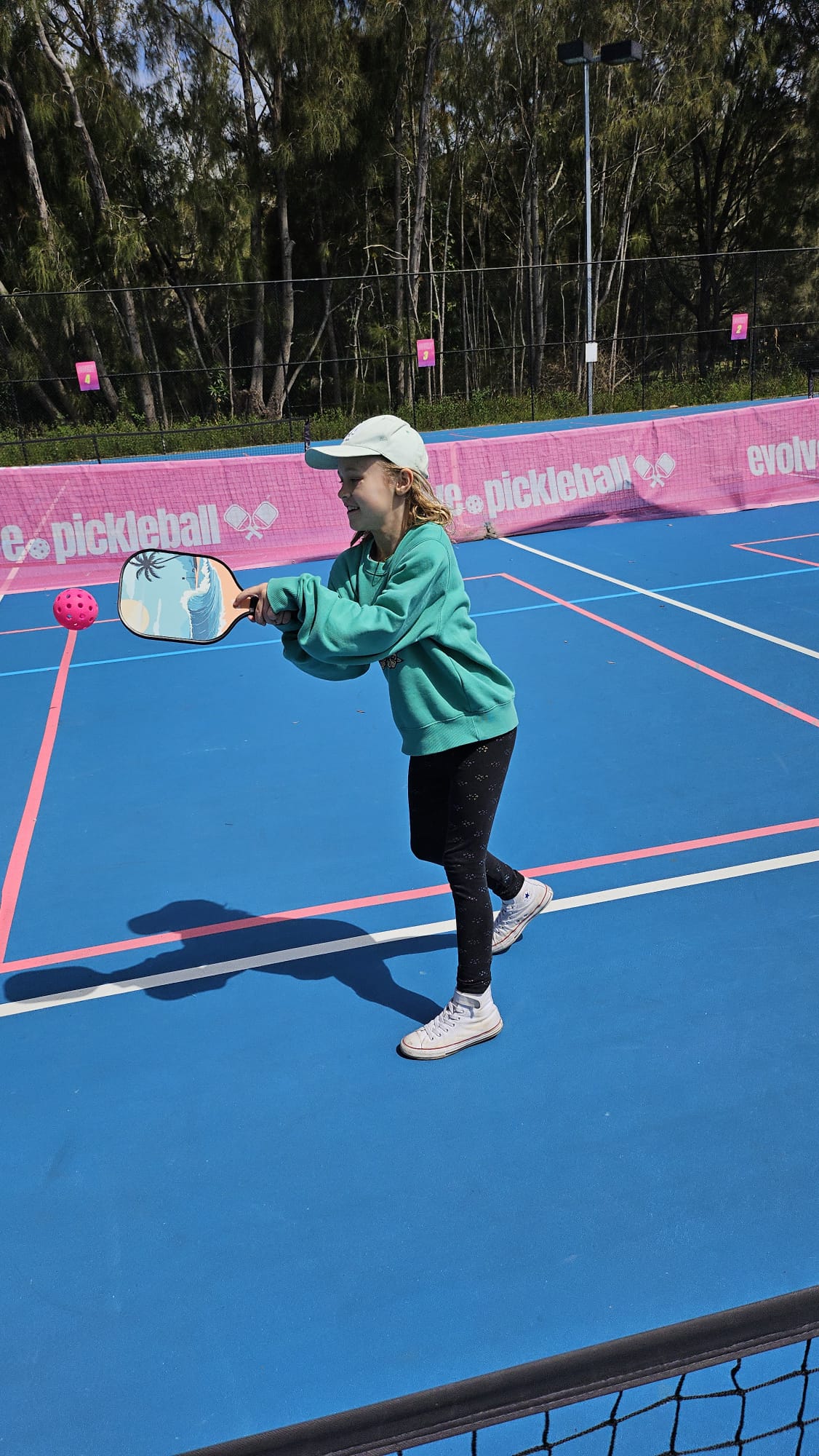 OutWest Sport Kids Fiberglass Pickleball 2-Paddles & 2 Balls Bundle (Ages 5-12). Includes 2 Paddles & 2 Outdoor Pickleballs