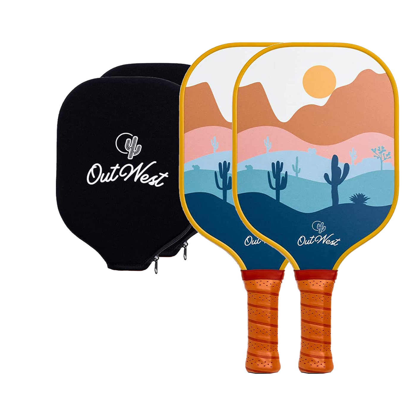 OutWest Sport Pickleball Paddle Sunrise Bundle - 2 Paddles, USAPA Approved