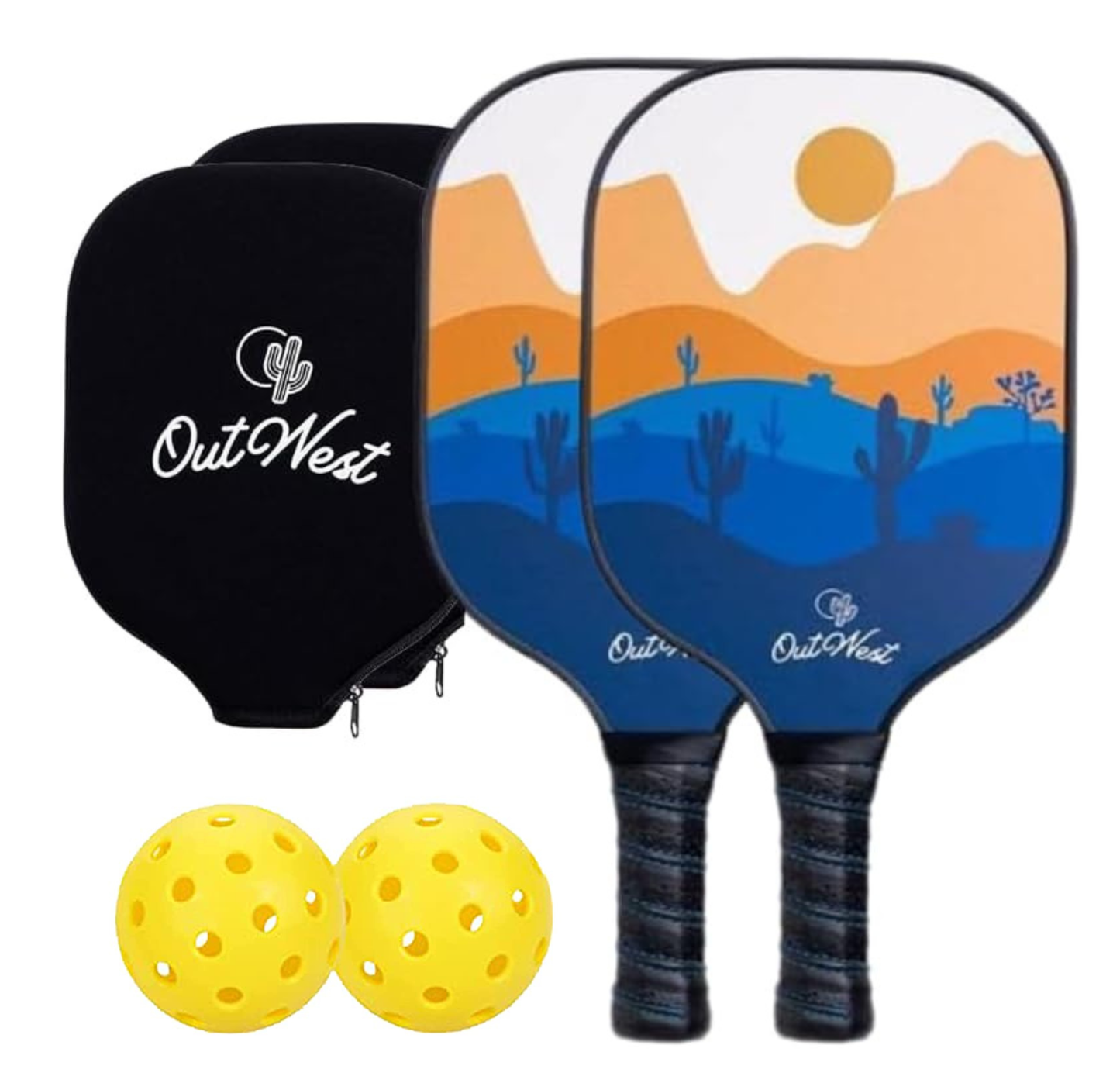OutWest Sport Double Sunset Pickleball Paddle Bundle